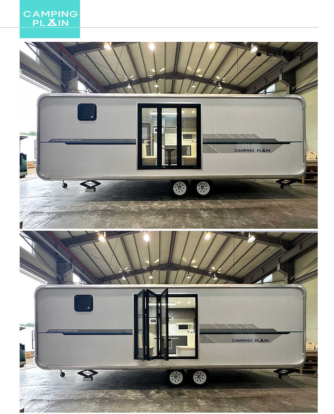 Stationary Glamping Trailer